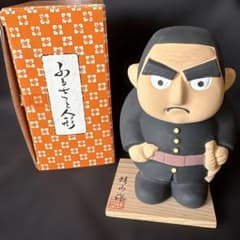 西郷さん 河村蜻山(せいざん)作 郷土人形 置物 西郷隆盛 陶器製 西郷