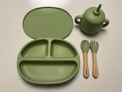 ベビー用シリコン食器セット　離乳食のサムネイル