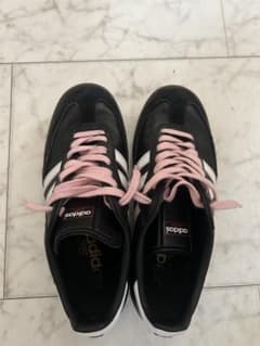 adidas SAMBA ブラック ピンクシューレースのサムネイル