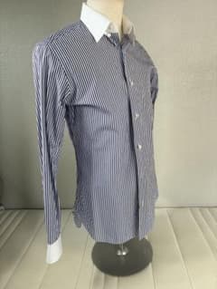 【極美品】BARBA バルバ クレリック ストライプ ドレスシャツ イタリア製 極美品】BARBA バルバ クレリック ストライプ ドレスシャツ イタリア製