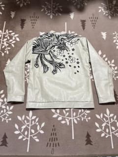 レア美品】鳳凰刺繍 ライダースジャケット XL 合成皮革フェイクレザー 