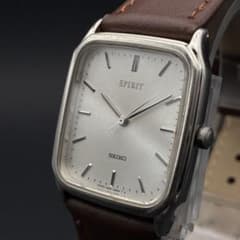 美品 稼働】SEIKO セイコー スピリット スクエア メンズ 電池ベルト