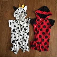 新生児用 ロンパース 牛♡てんとう虫 セットのサムネイル