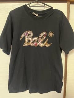 Bali 刺繍 Tシャツ 黒のサムネイル
