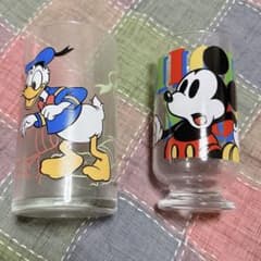 실루엣 페어 글라스 2 개 세트 Disney 디즈니 컵 미키