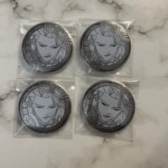 カグラバチ　シルバー缶バッジ　柴