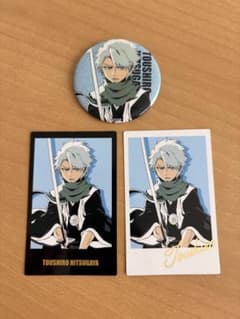 BLEACH WORLD 日番谷冬獅郎 缶バッジ インスタントフォト風シート