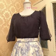 ウィルセレクション❤️袖レースパールブラウスのサムネイル