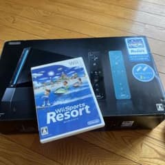 Wii 本体 クロ＋ソフト＋その他 セット売りのサムネイル