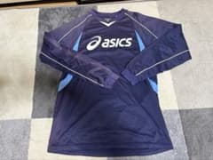 asics ダークブルー 長袖ジャージサイズＯ