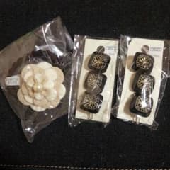 【ヘアアクセセット】ヘアゴム×1、バレッタ×2のサムネイル