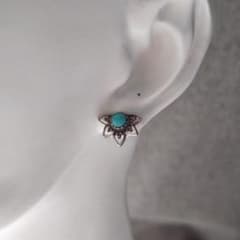 #ピアス #シルバー #フラワー #天然石のサムネイル