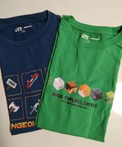 UNIQLO UT Minecraft Tシャツ 2枚セットのサムネイル