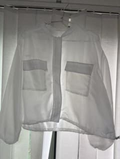 chocol raffine robe ノーカラージャケット ホワイトのサムネイル