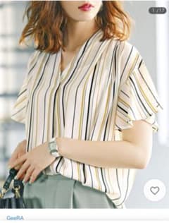 シャツ ブラウス タックデザインスキッパーブラウス（半袖）のサムネイル