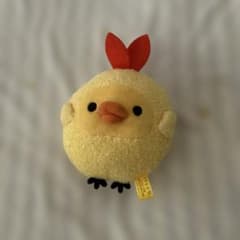 リラックマ　キイロイトリ えび天なりきりボールチェーンキーホルダーのサムネイル
