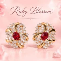 Ruby Blossom ピアス 両耳用④ - メルカリ