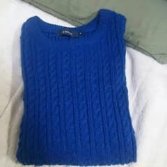 レイジブルーのニットのサムネイル