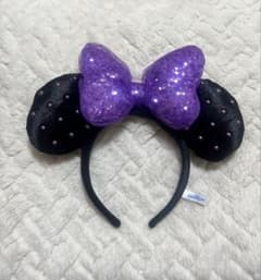 ディズニーランド・シー 黒紫カチューシャのサムネイル