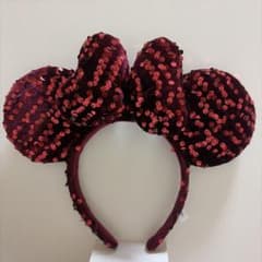ディズニー ミニー カチューシャ スパンコール付のサムネイル