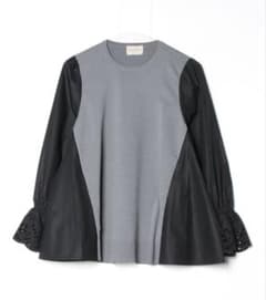 ユナイテッドアローズ スカラップ コンビ スリーブ プルオーバー