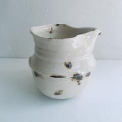 河合和美 手びねり ジャグ 片口 茶海 ピッチャー 花器 うつわ 陶芸家