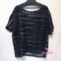 dazzlin レーストップス ブラック Fのサムネイル