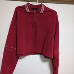 長袖　半袖　ポロシャツ 　レッド　GRANCYのサムネイル