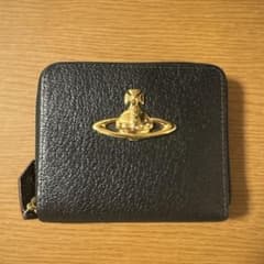 Vivienne westwood 財布　ラウンドファスナー　オーブ　金　レザーのサムネイル