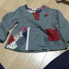 トレーナー 長袖 パッチワーク 95のサムネイル