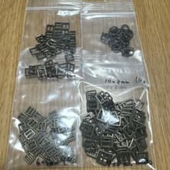 ドール用　ミニベルトバックルセット　アンティークゴールド　楕円　四角のサムネイル