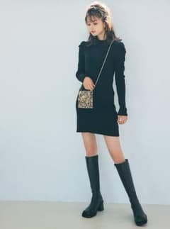 GRLパワショルリブニットワンピースのサムネイル