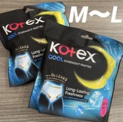 【明日発送】生理ナプキン 夜用ショーツ型 M〜L 2枚入×2袋 ひんやりタイプのサムネイル