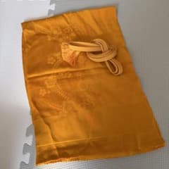 帯揚げ　からし色　美品のサムネイル
