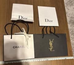 CHANEL YSL Dior ショップ袋 4枚セットのサムネイル