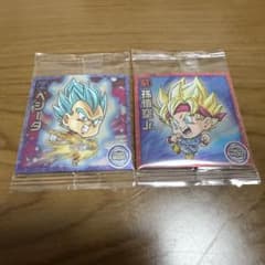 ドラゴンボール 超戦士シールウエハース超 超絶感謝の十周年 2種のサムネイル