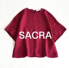 極美品SACRAリネンブレンドドルマンスリーブブラウス ピンク系 - メルカリ