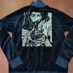 HYSTERIC GLAMOUR ベロア ジップアップ パーカー Mのサムネイル