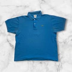 ラコステ LACOSTE ブルー ポロシャツ 半袖 US XL サイズ LACOSTE ラコステ 半袖ポロシャツ ブルー サイズ6 XL相当 ワニロゴ