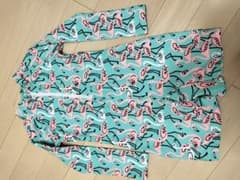 キッズ ラッシュガードタイプ水着 フラミンゴ柄 長袖のサムネイル