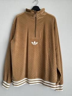 adidas originals ファンネルネック ベロアトップのサムネイル