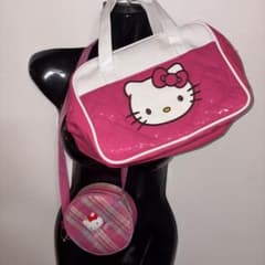 Hello Kitty エナメルキルティングバッグ ポシェット2点セットのサムネイル