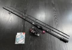 釣りセット2ピーススピニングロッド（180㌢穂先二本付)1000番ライン