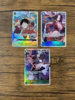 ワンピースカード　ルフィ、ハンコック、ボニーSR【500年後の未来】のサムネイル