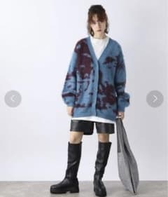 JEANASIS 5G Foggy キモウVカーディガン ブルー - メルカリ