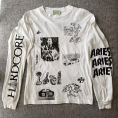 Aries 長袖Tシャツ イタリア製　アートプリントホワイトのサムネイル