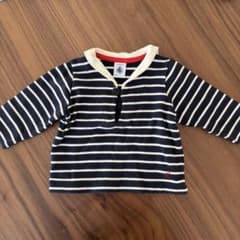 PETIT BATEAU 長袖 ボーダー 67cmのサムネイル