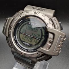 美品✨ CASIO プロトレック ハンティングワールド PRT-420 チタン 美品✨ CASIO プロトレック ハンティングワールド PRT-420 チタン