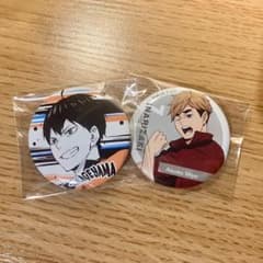ハイキュー 缶バッジ 影山飛雄 宮侑 2個セットのサムネイル