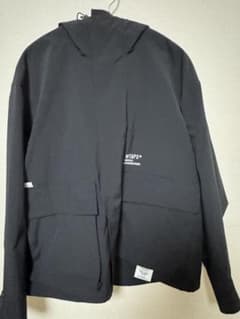 wtaps PLATEAU BLACK ナイロンジャケット フード付き - メルカリ